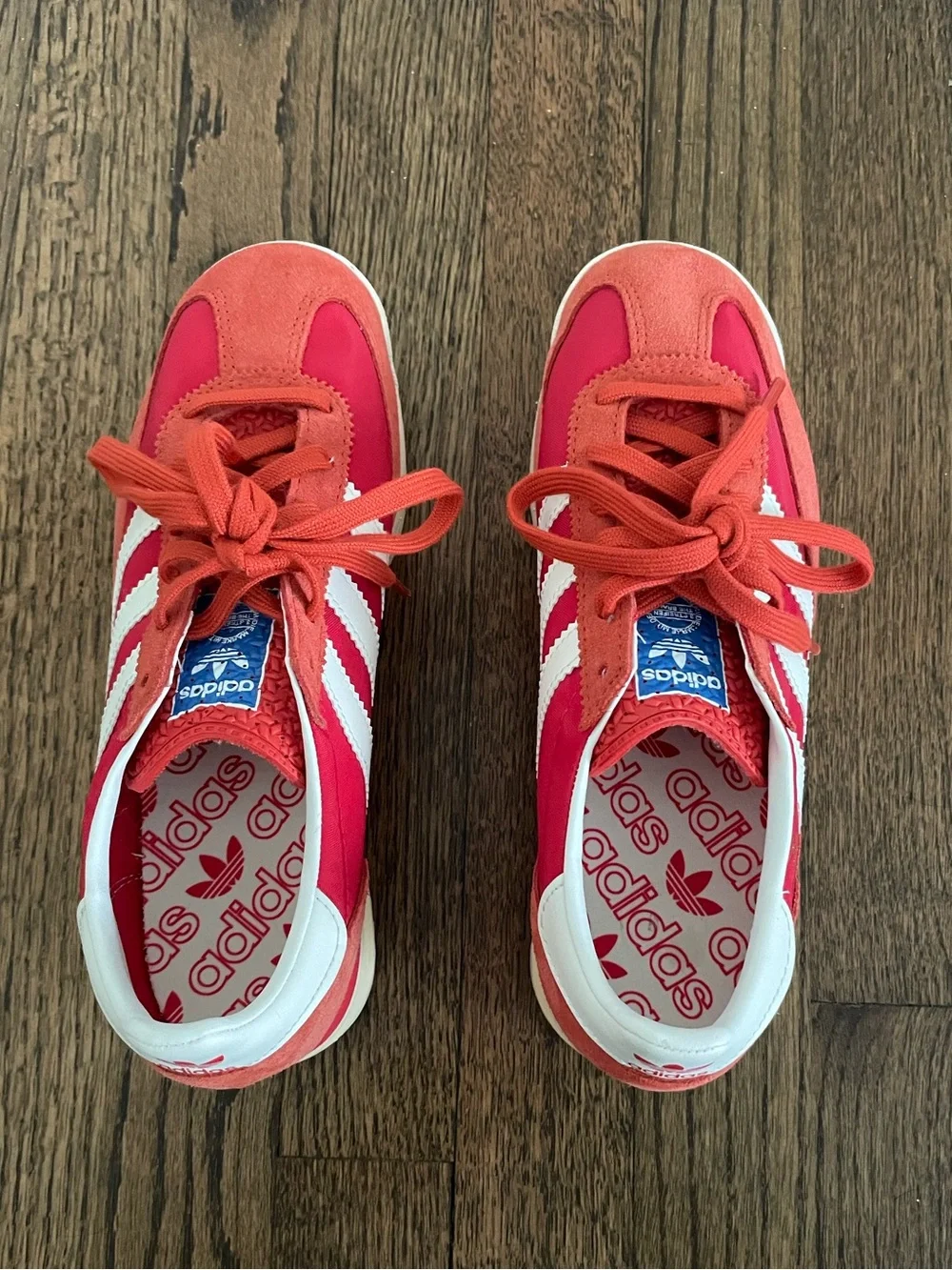 adidas SL 72 Retro Red and White Sneakers